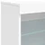 Komoda s LED svjetlima bijela 60,5 x 37 x 67 cm