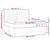 vidaXL Box spring postelja z vzmetnico LED tem. zelena 180x200cm žamet