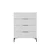 Hanah Home Komoda Sfn-1740-Dd-1, 80x104x44 cm, Bela