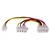 Akyga AK-CA-35 adapter kabel Molex (M) - 3-pinski 12V (M) + Molex (Ž) 2x 0,15 m