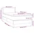 Vidaxl Box spring postelja z vzmetnico LED temno rjava 100x200cm blago