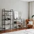 Hanah Home K100 Polica za knjige 80x165x30cm, Crna