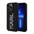 KARL LAGERFELD Maska za telefon 3D Rubber Glitter Logo za iPhone 15 Pro Max crna