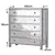 Hanah Home Komoda Rio 100x110x47cm Bela