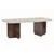 HANAH HOME Sto za dnevnu sobu Akira Travertine Venezia Walnut