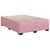 Vidaxl Box spring postelja z vzmetnico roza 140x200 cm žamet