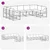 Set vanjskih sofa s jastukom 9 pcs Bijela i krem