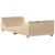 shumee vidaXL Posteljni okvir brez vzmetnice 90x200 cm masiven borov les