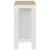 Den Barska miza s polico 110x50x103 cm bela