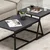 Wallity Klub sto Minimal 75x38x50cm Antracit