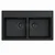Granitna sudopera MILO METRO 76x44 Lava stone sa sifonom dupla