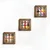 Wallity slika UKZM062, 3 dijela, 16 x 16 x 2 cm