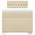 VIDAXL Box spring postelja z vzmetnico krem 100x200 cm blago