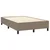 Vidaxl Box spring postelja z vzmetnico taupe 120x200 cm blago