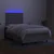 Vidaxl Box spring postelja z vzmetnico LED sv. siva 120x190 cm blago