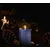 Dekorativne stebraste sveče komplet 6 kosov, kovinska temno modra Midnight Blue, 6 x 10 cm, samougasljive, 100% parafin, bombažni stenj, 36 ur gorenja, za dom, poroke in adventne venčke, eleganten