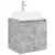 Umivaonik s policom Betonska siva 49,5 x 41 x 62,5 cm