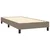Vidaxl Box spring postelja z vzmetnico taupe 90x200 cm blago