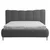 MID.YOU OBLAZINJENA POSTELJA 160 cm x 200 cm , les, tekstil, leseni material antracit