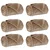 Pokrivači za bacanje 6 pcs Kamel 130 x 150 cm Runo