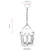 Opviq Spoljna lampa BFE-68184-BSY, 50 cm, Viseća, IP65, E27, 60W, Crna