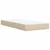 Vidaxl Box spring postelja z vzmetnico krem 90x190 cm blago