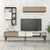 Hanah Home Milan TV TV polica, Braon-Krem