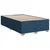 Vidaxl Box spring postelja z vzmetnico modra 120x190 cm blago