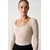 Guess Bluza V4BP07 K8RT2 Bež Slim Fit