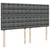Vidaxl Box spring postelja z vzmetnico temno siva 200x200 cm blago