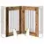 Vrata za pse s postoljem 2 pcs Staro drvo 60 x 80 cm