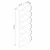 Hanah Home polica za knjige Adel Corner Set 5, 120×120 cm, bela