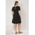 Trendyol Curve Ženska haljina Tbbss25Ah00137, Crna