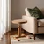 Hanah Home pomoćni sto Opus Yuvarlak 40, 40 cm, orah / travertin