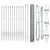 vidaXL heksagonalna ograja 1.4x10 m galvanizirano jeklo