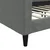 Greatstore Raztegljiva postelja temno siva 80x200 cm blago
