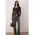 Trendyol Milla ženska bluza Twoaw26Bz00193, smeđa
