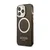 Guess Futrola za iPhone 13 Pro Max Black Gold Outline Translucent MagSafe