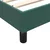 Box Spring krevet bez madracem tamnozeleni 80x220 cm baršun