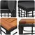 Set vanjskih sofa 13 pcs Crna i tamno siva Poliester