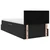 Krevet s od storage s madracem Crna 90 x 190 cm Baršun