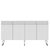 HANAH HOME Komoda Defne White Silver