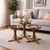 Hanah Home set od 3 umetnutih stočića Palm 3, orah