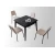 Aberto Design Trpezarijski sto Totem 80x75x80cm Crni
