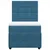 Vidaxl Box spring postelja z vzmetnico modra 90x200 cm žamet