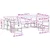 Set vanjskih sofa s jastukom 9 pcs Prirodna i crna
