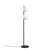 Aberto Design Podna lampa Dual 13755, 30 x 30 x 155 cm, 2 x E27, 250 cm Kabl, Crna