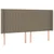 Vidaxl LED posteljno vzglavje taupe 203x16x118/128 cm blago