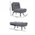 Atelier del Sofa Fotelja Misa 110x70cm Svetlobraon