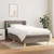 Vidaxl Box spring postelja z vzmetnico taupe 80x200 cm blago